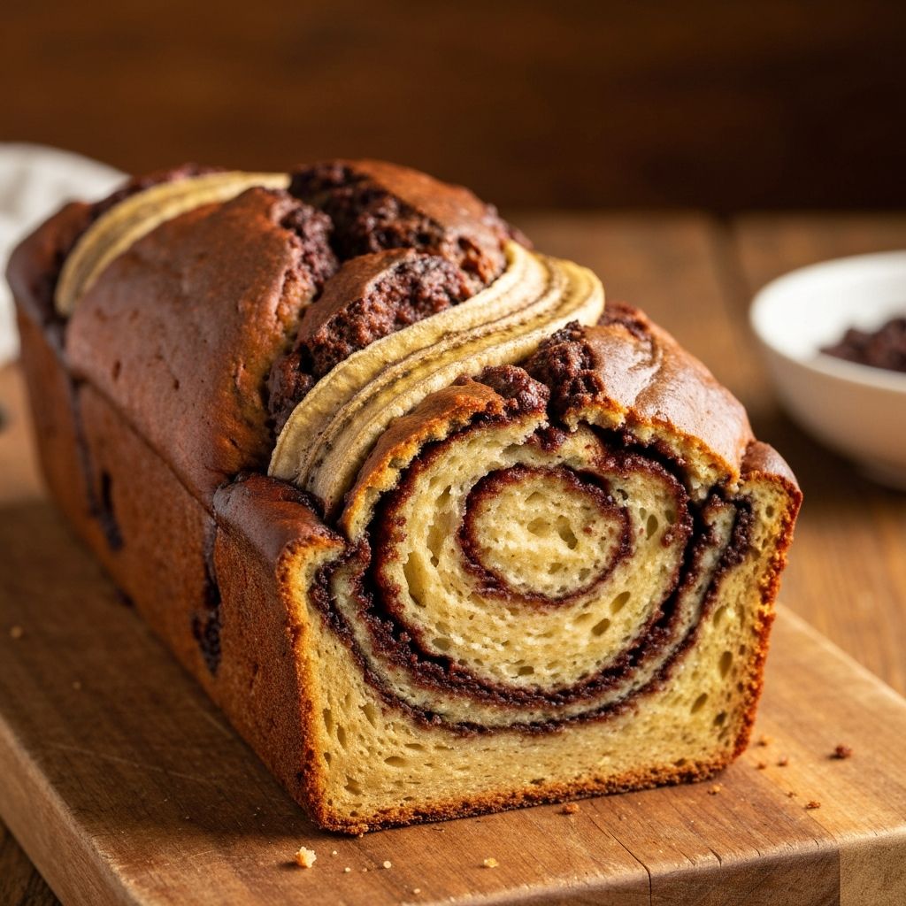 CHOCOLATE SWIRL BANANA BREAD RECIPE