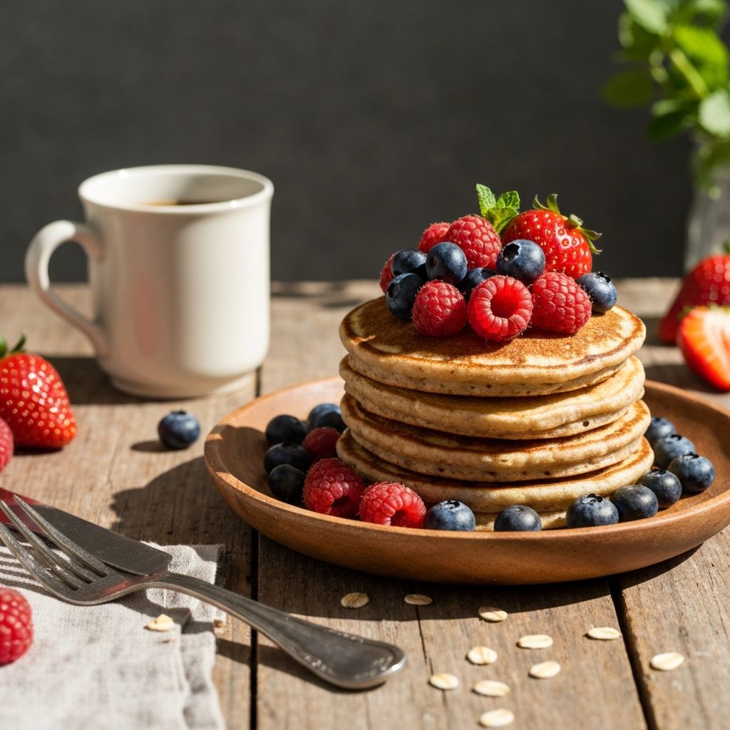 THE BEST BANANA OAT PANCAKE RECIPE